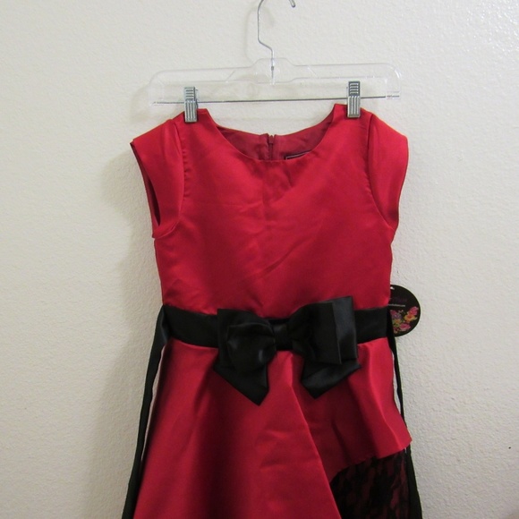 NWT Kids Formal Red Dress - Picture 6 of 8